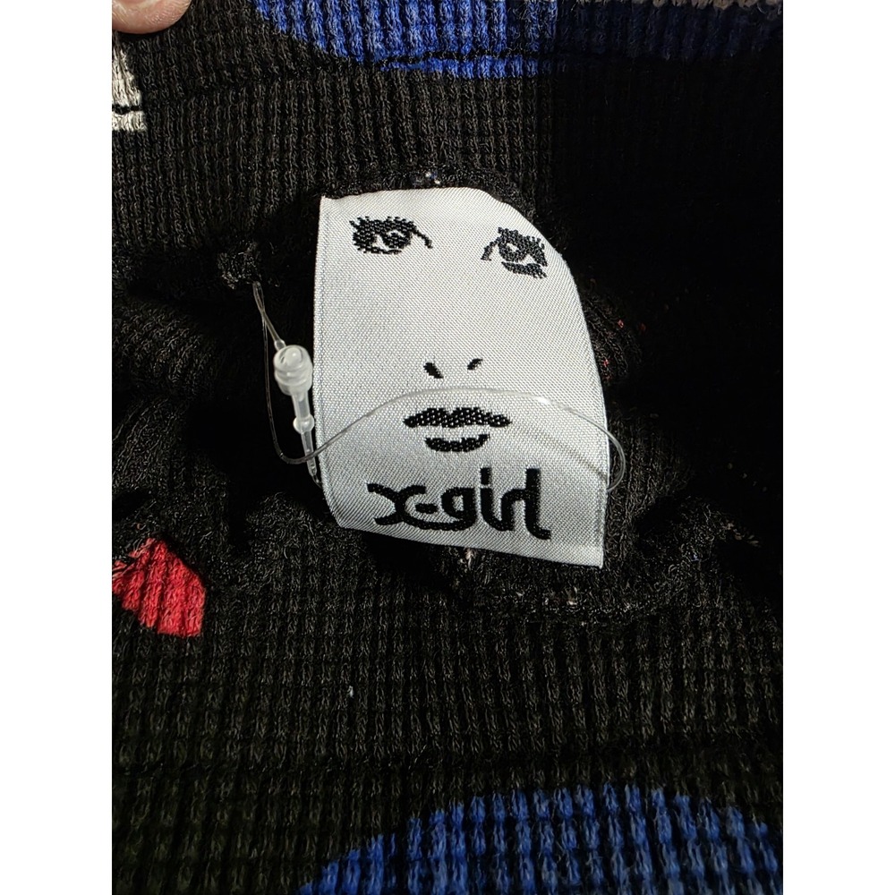 X-Girl x Hysteric Glamour Women's Small‎ Waffle Knit Flare Pants Stretch Collab - Picture 11 of 15
